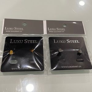 NWOT Luxu Steel Girls earrings